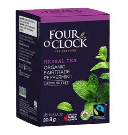 Canada Tea Peppermint Organic Fair Trade Four O'Clock