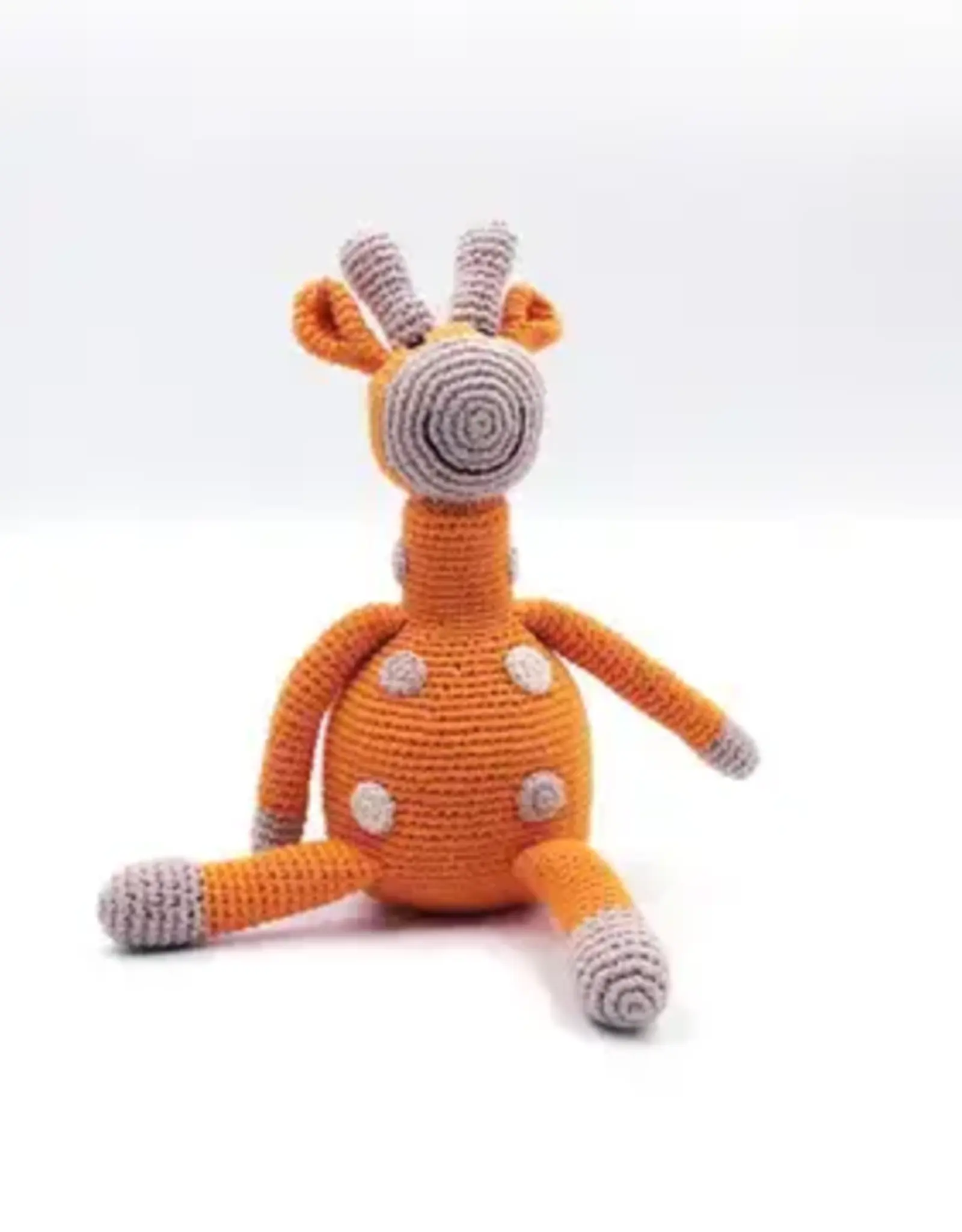 Bangladesh Curious Giraffe Handmade Plush Toy Organic Cotton Crochet - Bangladesh