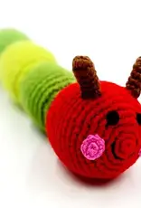 Bangladesh Caterpillar Rattle Handmade Plush Toy Organic Cotton Crochet - Bangladesh