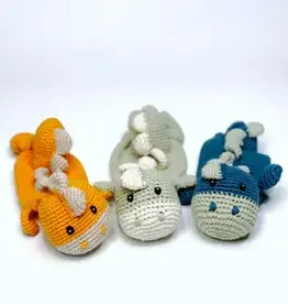 Bangladesh Dinosaur Lovey Handmade Plush Toy Organic Cotton Crochet - Bangladesh
