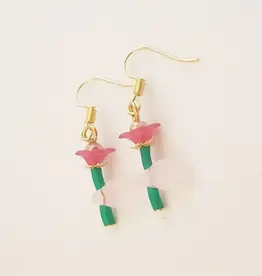 Mexico Earrings Crystal Flower - Mexico