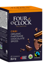 Canada Tea Chai Chocolate Spices Organic Fair Trade Four O'Clock