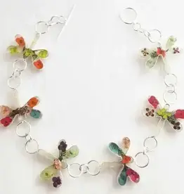 Mexico Bracelet Tennis Silver Wildflower Terrarium - Mexico