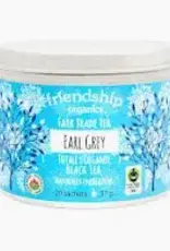 India Tea Earl Grey Black Sachets Tin Friendship Organics
