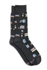 India Socks That Give Books Gray S - India