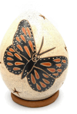 Nicaragua Luminary Monarch Butterfly and Flower - Nicaragua