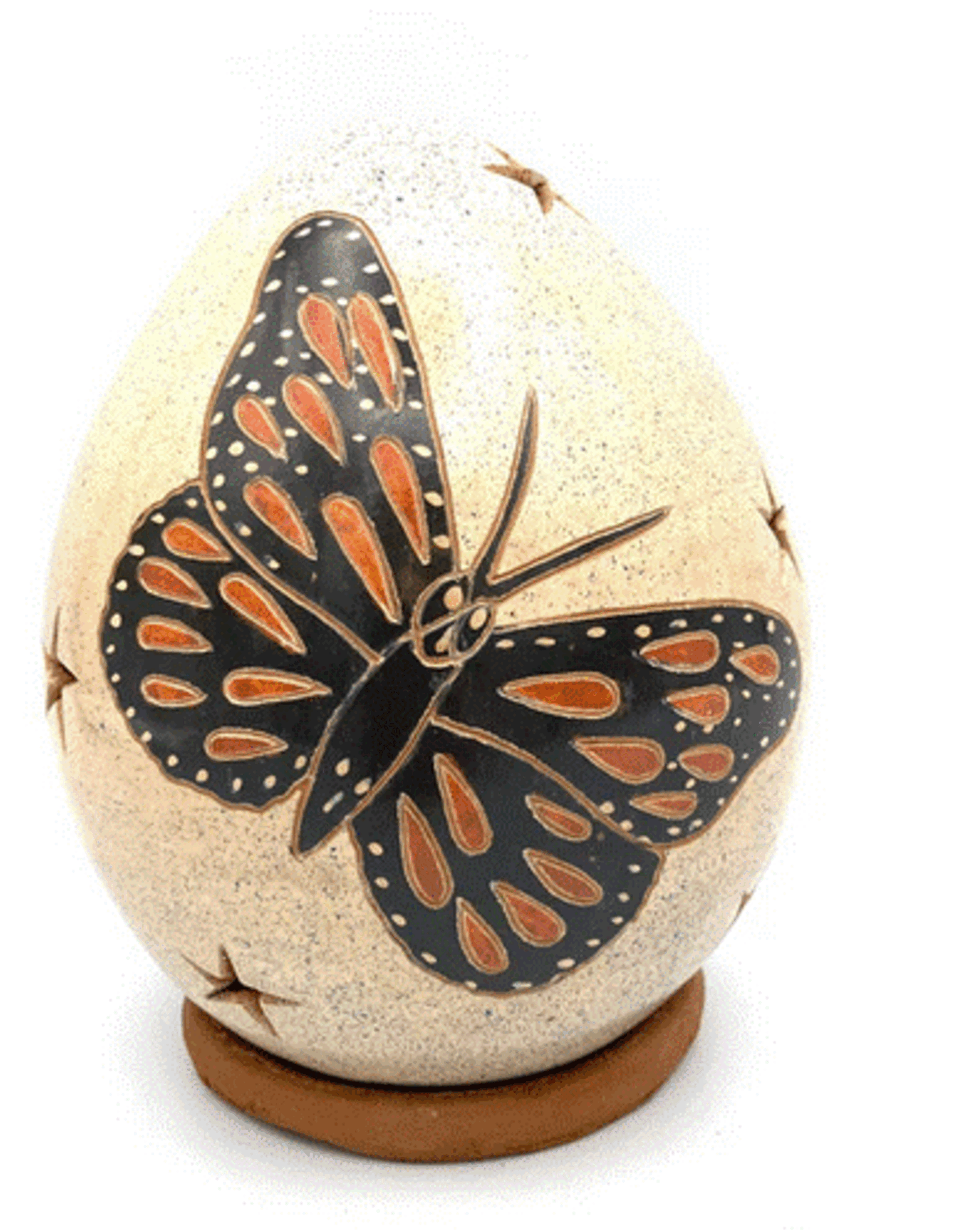 Nicaragua Luminary Monarch Butterfly and Flower - Nicaragua