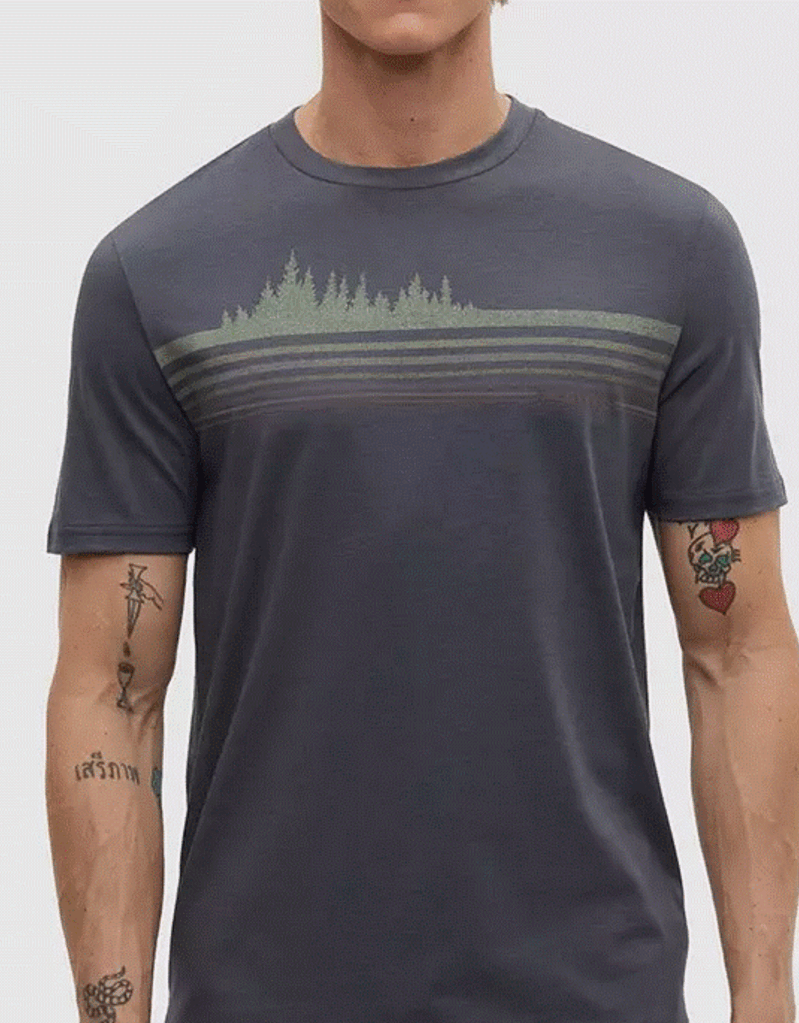 Canada T-Shirt M Retro Juniper Treeline Graphite Light Moss XLarge