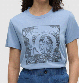 Canada T-Shirt W Lake Life Logo Lakeside Blue Graphite Medium