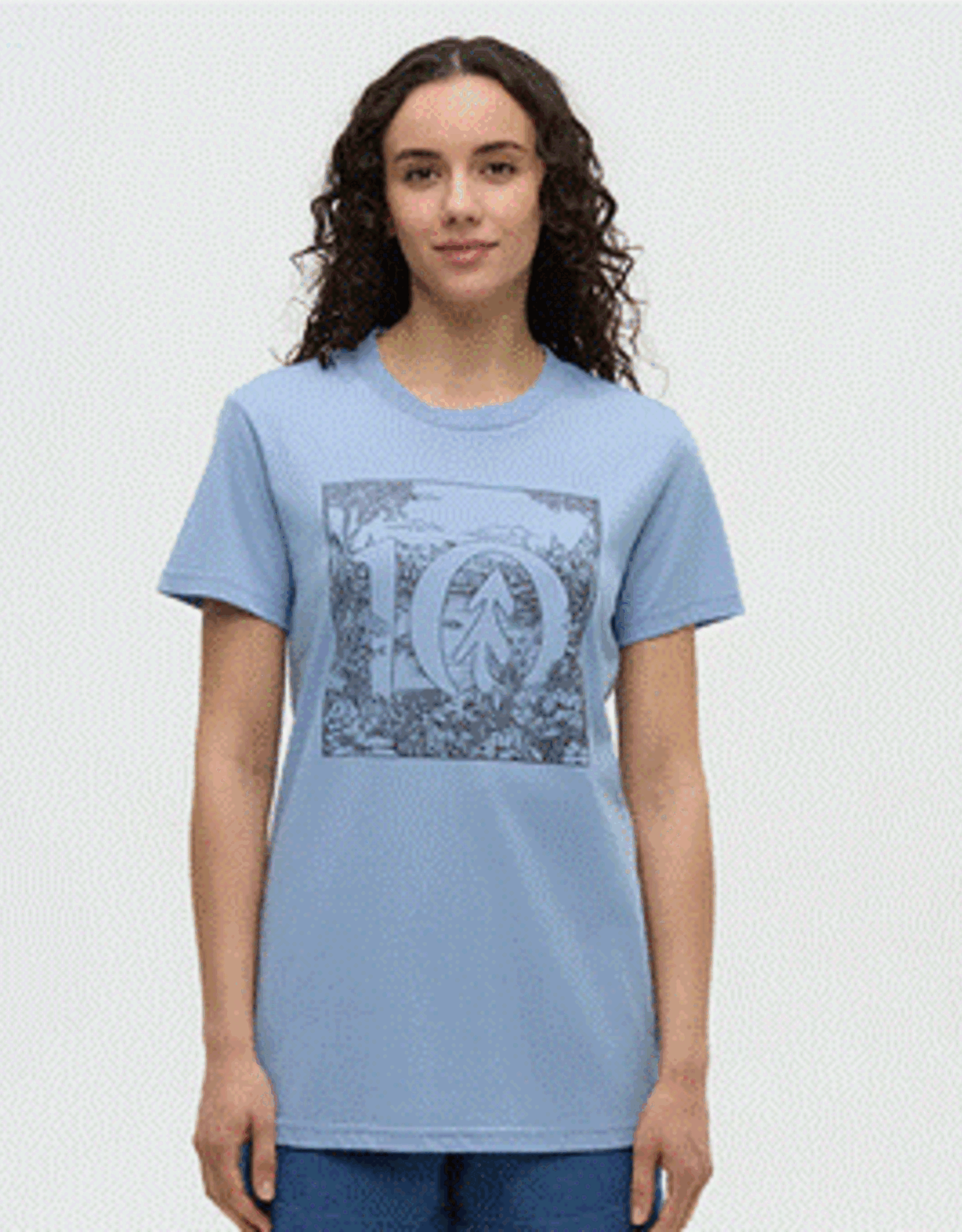 Canada T-Shirt W Lake Life Logo Lakeside Blue Graphite Large