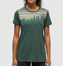 Canada T-Shirt W Retro Juniper Forest Pine Heather Jade Medium