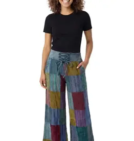 Nepal Pants Rastra Patchwork Teal M - Nepal
