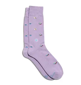 India Socks That Give Books S Purple - India