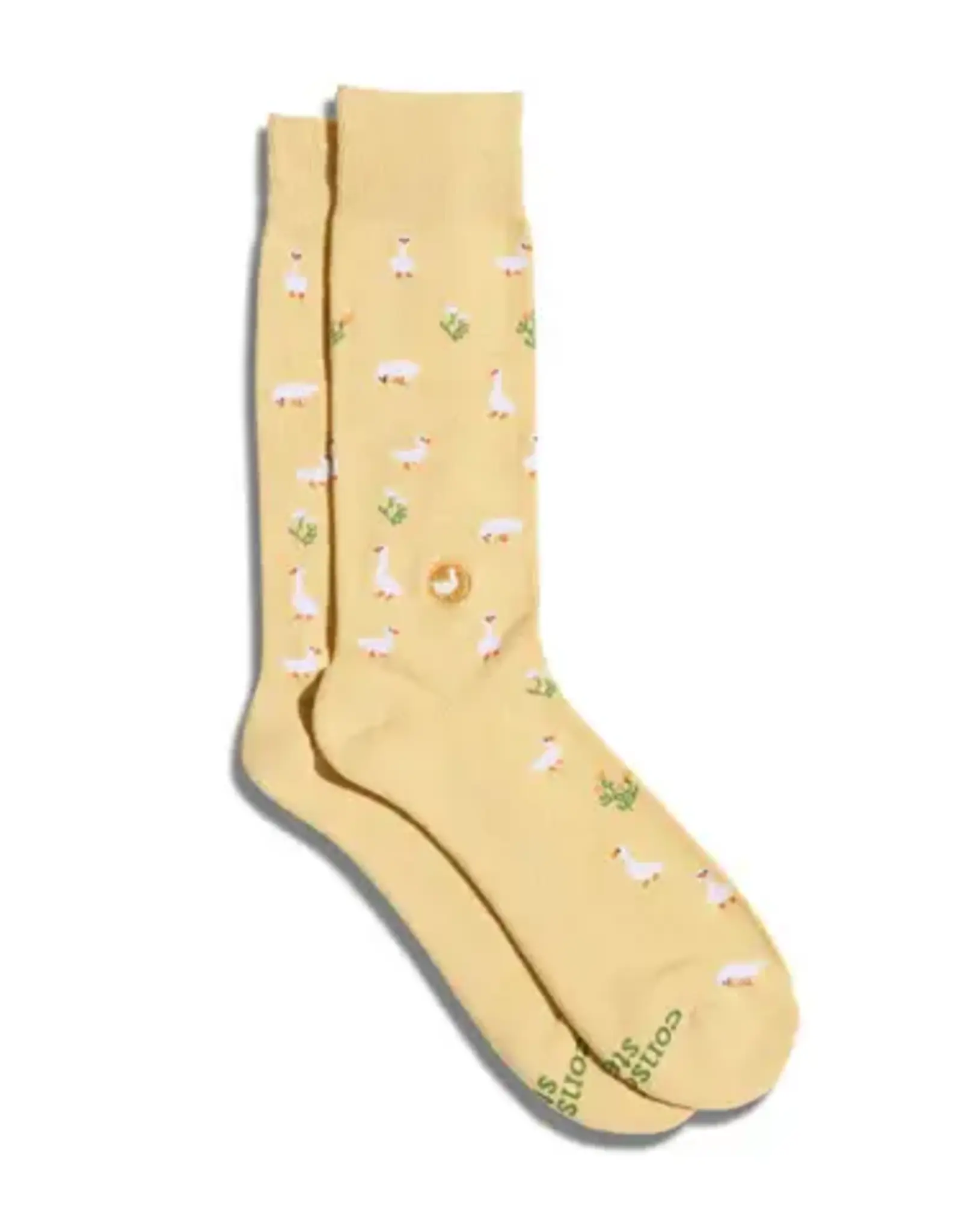 India Socks That Save Geese, Yellow, S- India