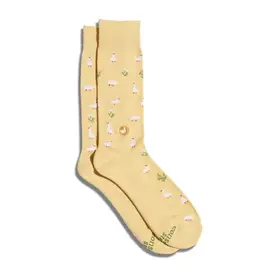 India Socks That Save Geese, Yellow, S- India