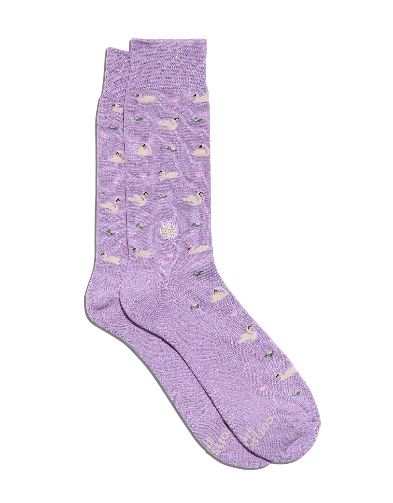 India Socks That Support Women's Equality Swans  S- India