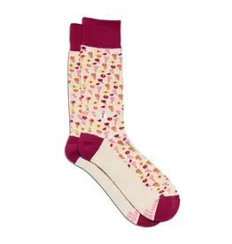 India Socks That Support Women's Equality Floral  S- India