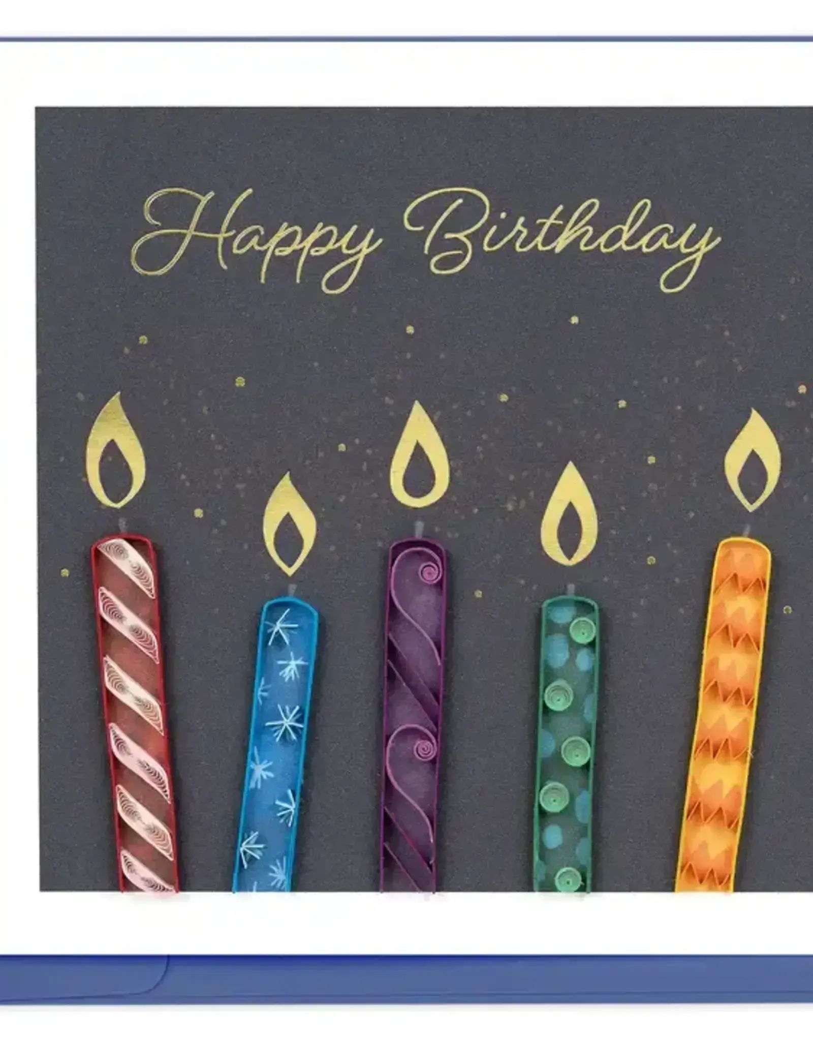 Vietnam Quilling Card Happy Birthday Make A Wish Candles - Vietnam