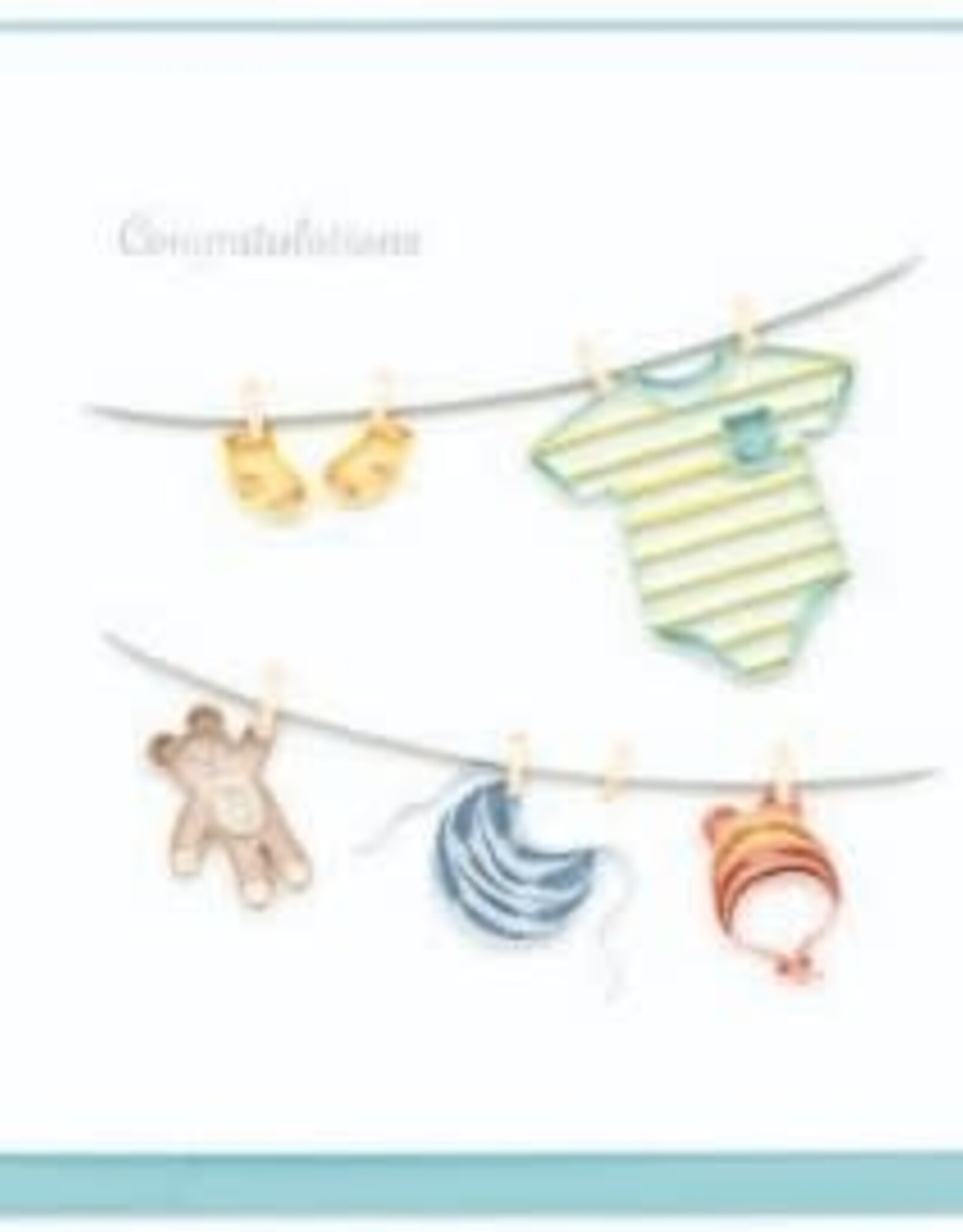 Vietnam Quilling Card  Baby Clothesline - Vietnam