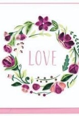 Vietnam Quilling Card Love Floral Wreath - Vietnam
