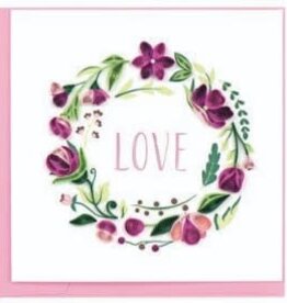Vietnam Quilling Card Love Floral Wreath - Vietnam