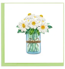 Vietnam Quilling Card White Daisies - Vietnam