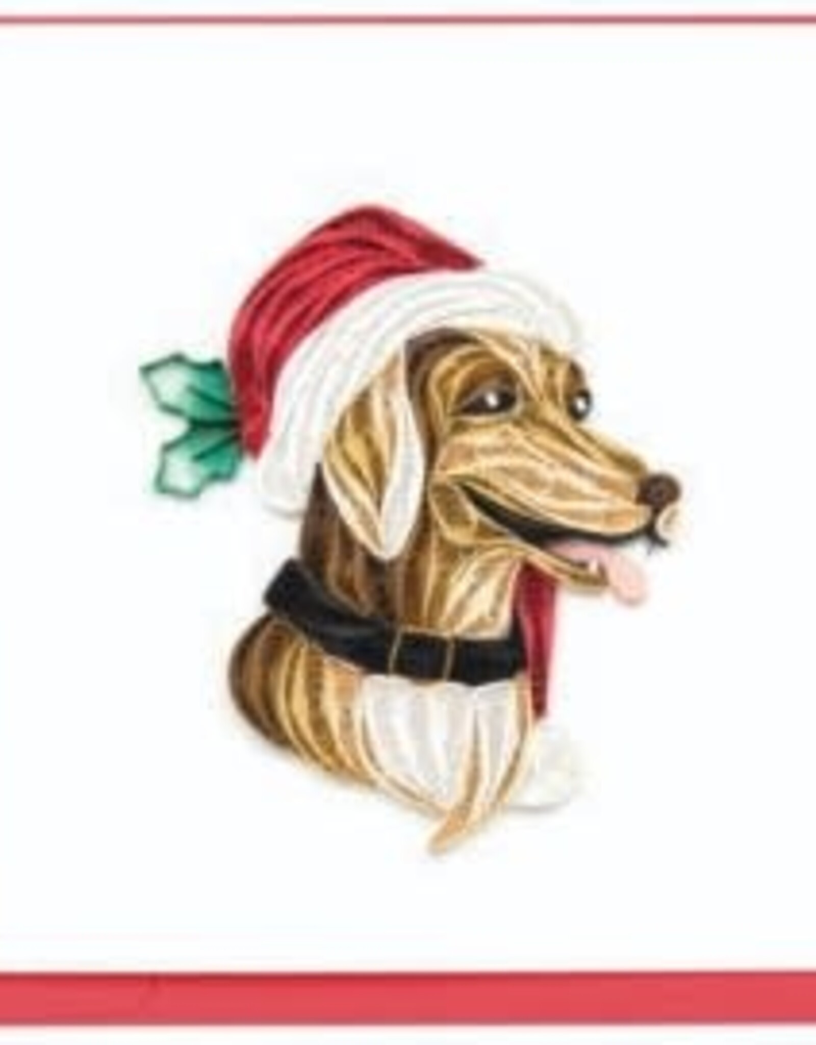 Vietnam Quilling Card Holiday Dog - Vietnam