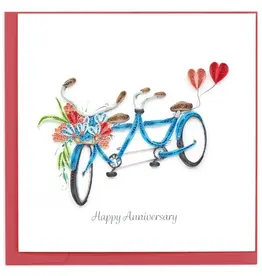 Vietnam Quilling Card Happy Anniversary Tandem Bicycle - Vietnam