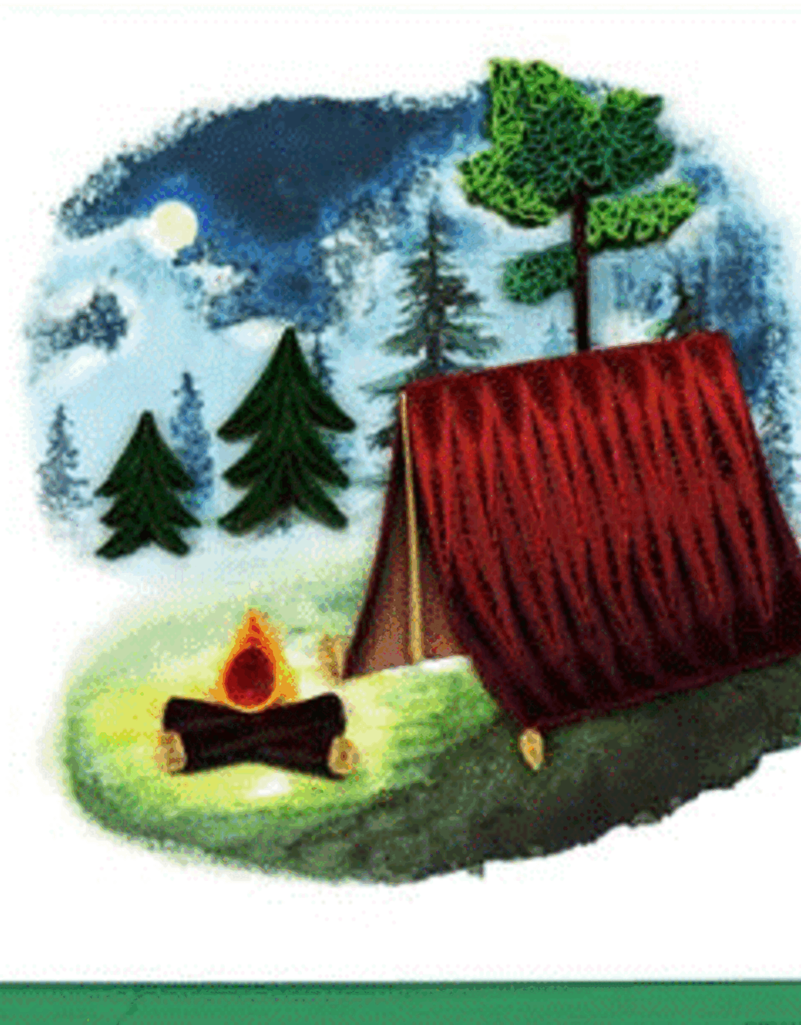 Vietnam Quilling Card Camping- Vietnam