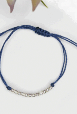 Guatemala Bracelet Beaded Charm String Earth Navy - Guatemala