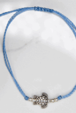 Guatemala Bracelet Turtle String Charm Earth Navy - Gautemala