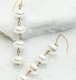 China Earrings Mother Pearl Glow  - China
