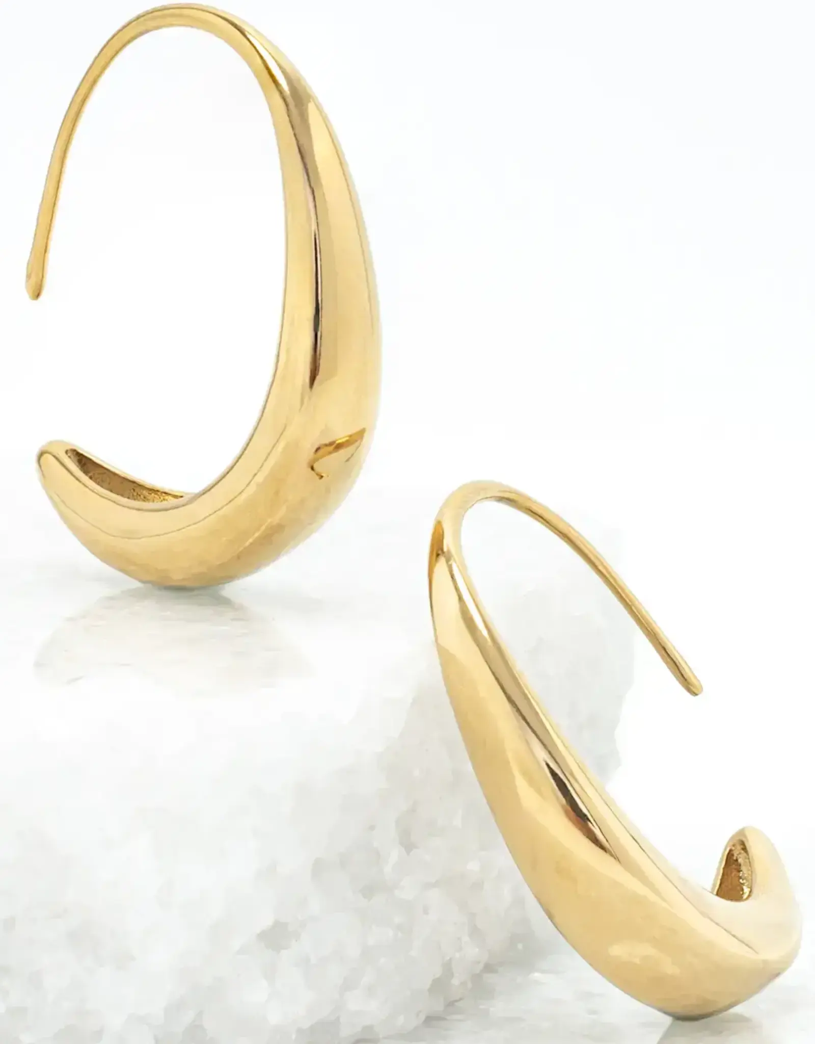 China Earrings Crescent Moon Drop Gold Plate - China
