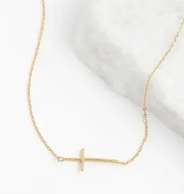 China Necklace Radiant Cross 14K Gold Plated - China