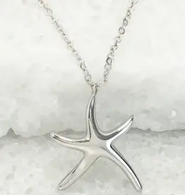 China Necklace Starfish Hope Platinum Plated - China