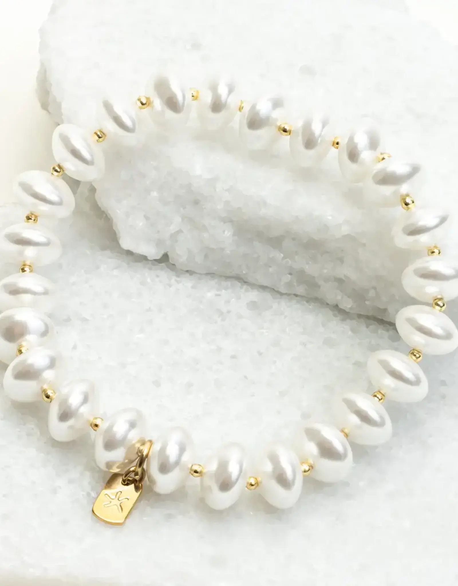China Bracelet Pearl Glow  14 K Gold Plated - China