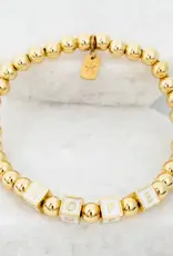 China Bracelet Give Hope Wear Hope Beaded 14 K Gold Plated - China