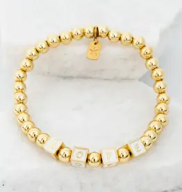 China Bracelet Give Hope Wear Hope Beaded 14 K Gold Plated - China