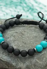 China Bracelet 5 & 2 Teal Black Unisex  - China