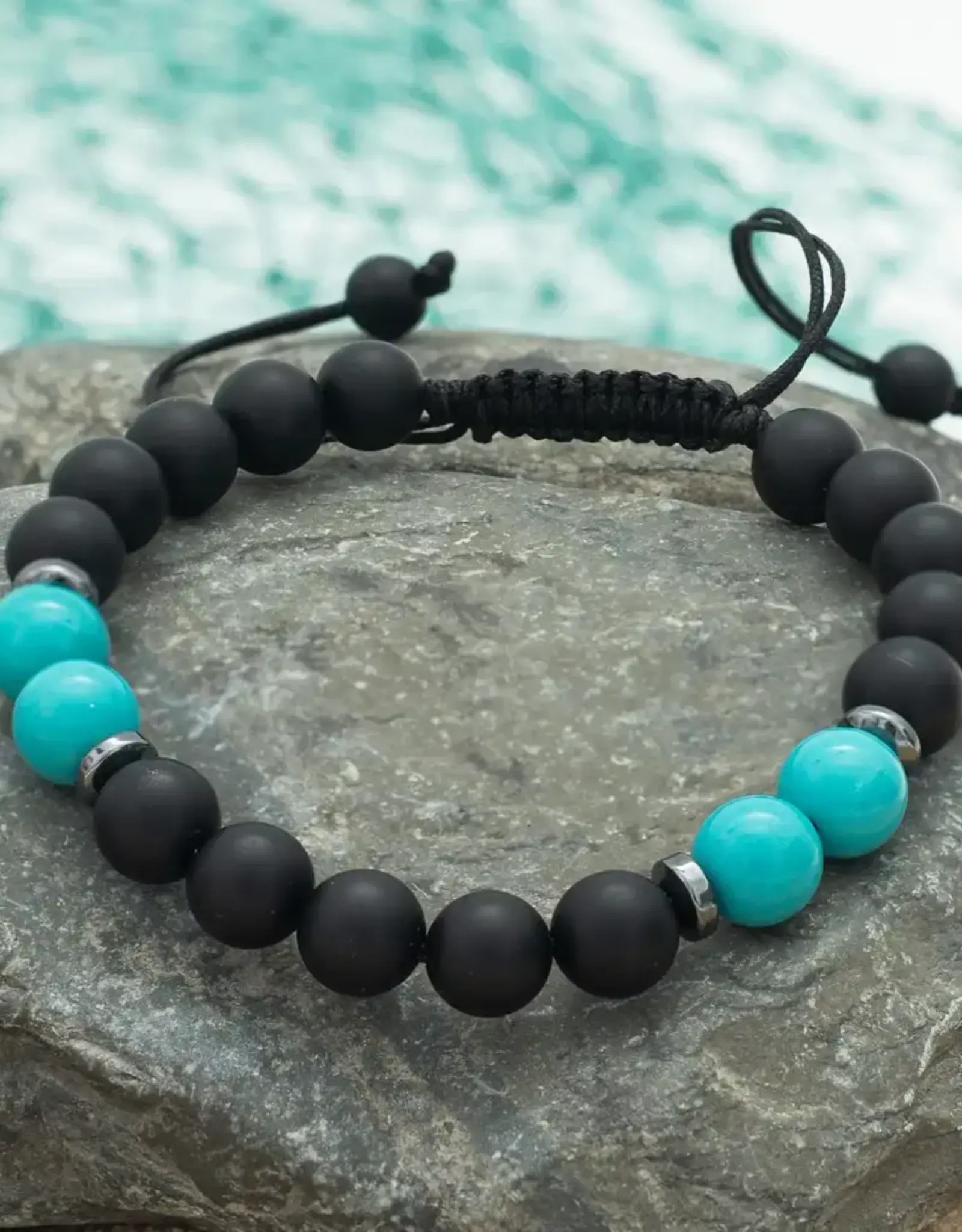 China Bracelet 5 & 2 Teal Black Unisex  - China