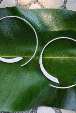 Indonesia Earrings Misty Moonlight Hoops Sterling Silver- Indonesia