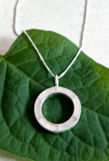 Indonesia Necklace Mother of Pearl Inlay Sterling Silver - Indonesia