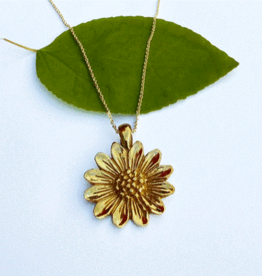 Indonesia Necklace  Eternal Sunflower  Brass - Indonesia
