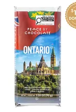 Canada Ontario Milk Chocolate Strawberry Cream Bar 92g - Peace By Chocolate