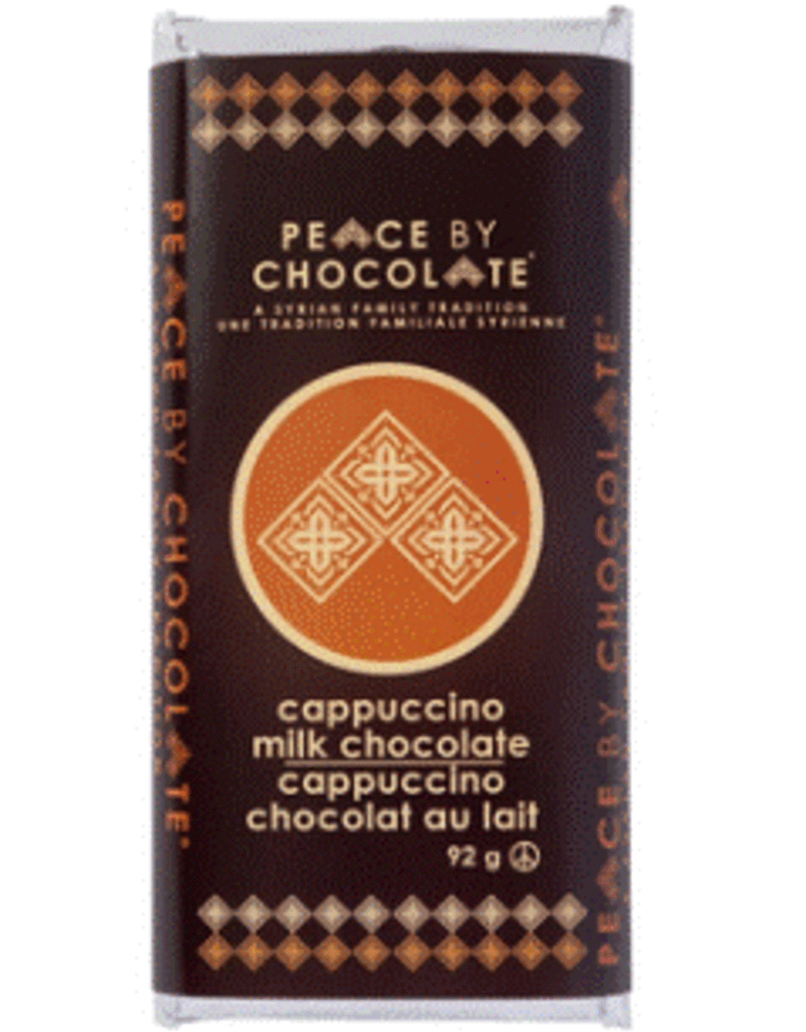 Canada Chocolate Cappuccino Milk Chocolate Bar 92g - Peace by Chocolate