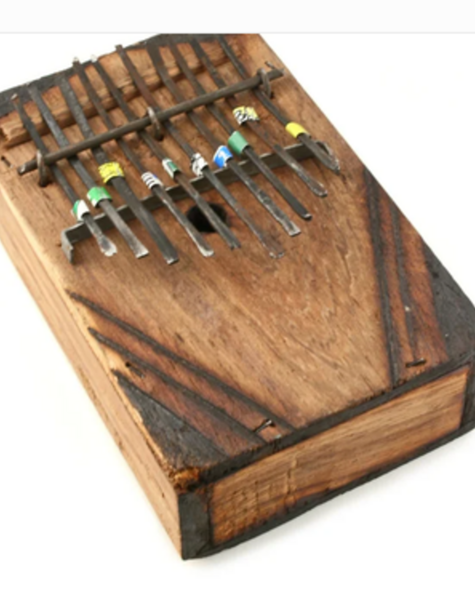 Tanzania Tanzanian Wooden Kalimba Thumb Piano 10 Note - Tanzania