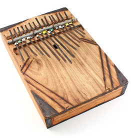 Tanzania Tanzanian Wooden Kalimba Thumb Piano 15 Note - Tanzania