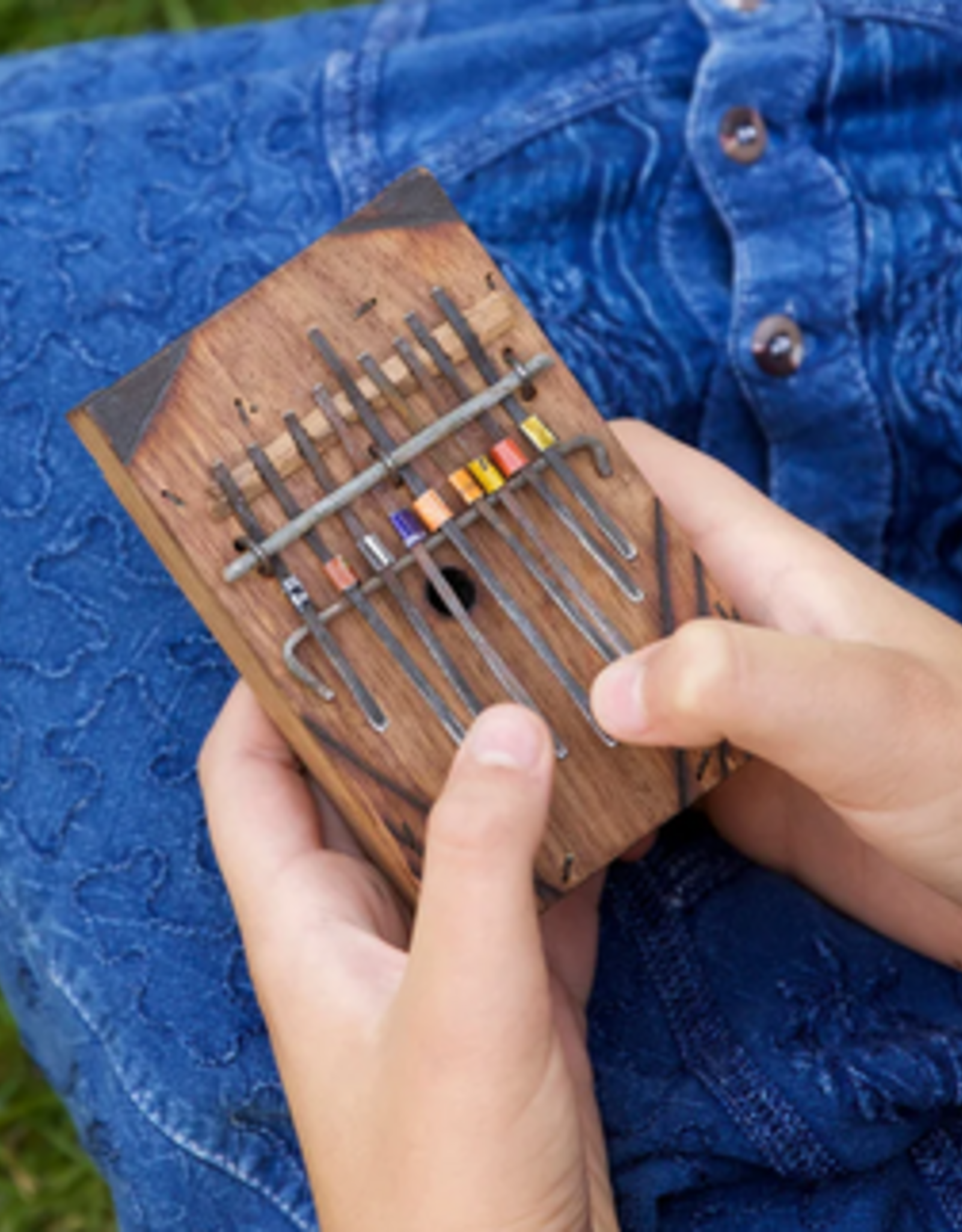 Tanzania Tanzanian Wooden Kalimba Thumb Piano 15 Note - Tanzania