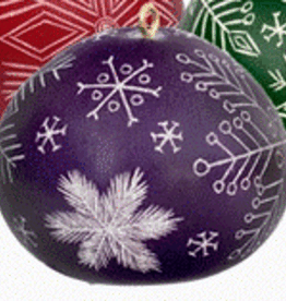 Peru Ornament Gourd Snowflake Purple - Peru