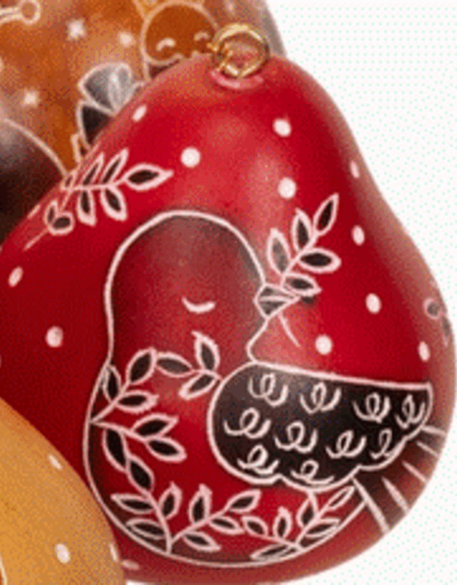 Peru Ornament Gourd Dove Red - Peru